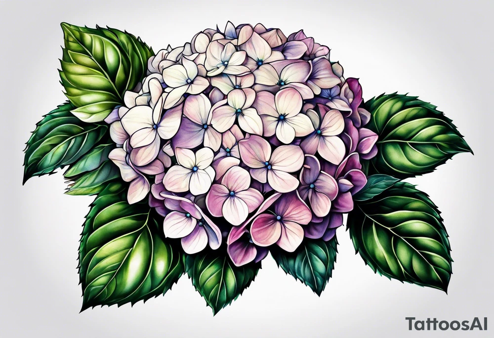 Hydrangea tattoo idea