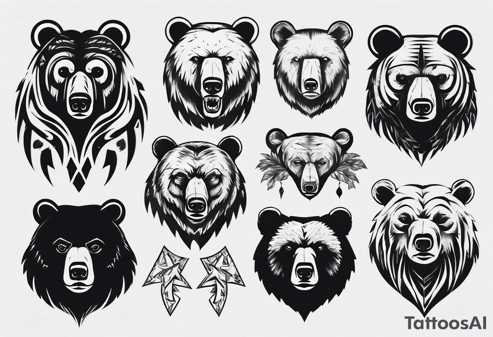 bear tattoo idea
