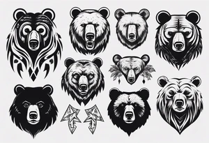 bear tattoo idea