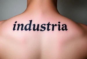 industrial silence tattoo idea