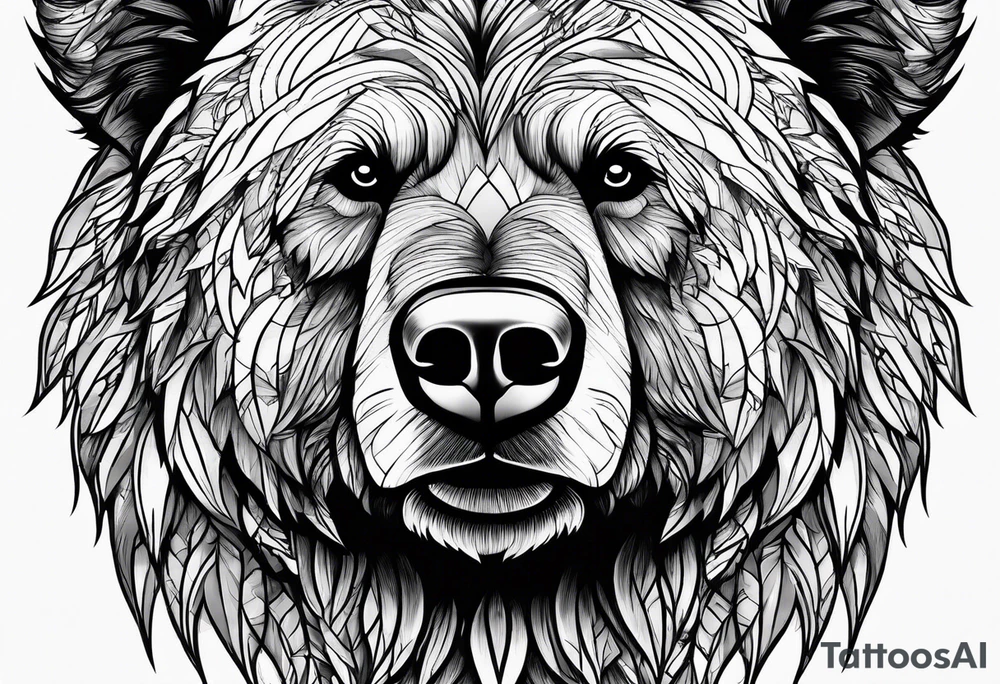 Grizzly bear tattoo idea