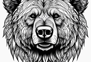 Grizzly bear tattoo idea