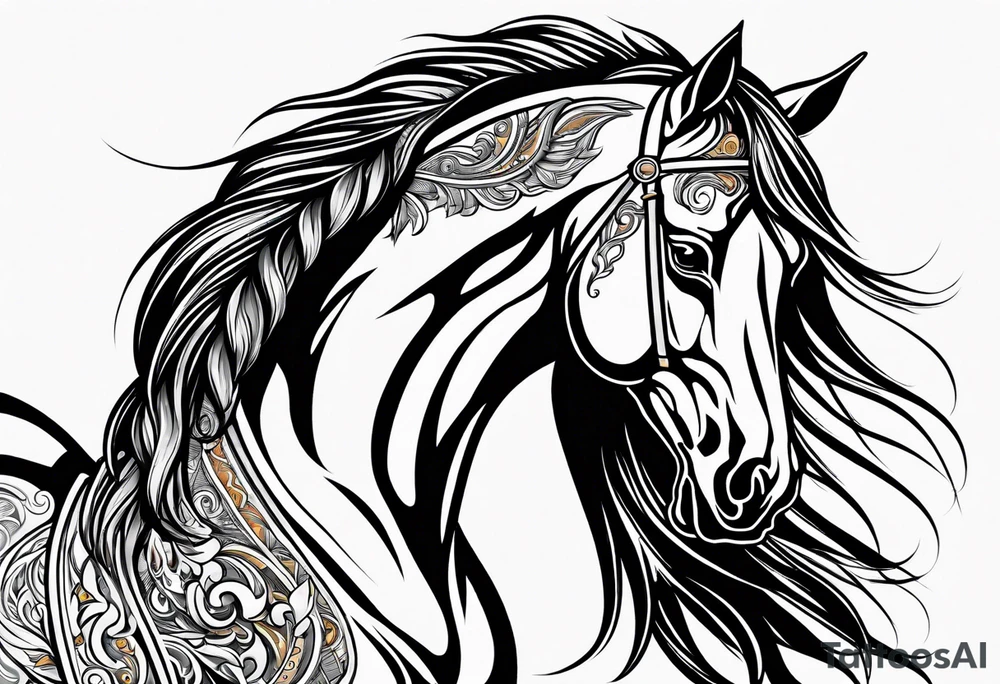 horse tattoo idea