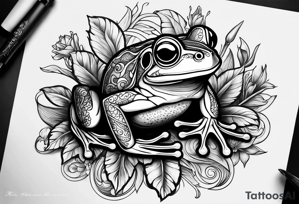 frogs tattoo idea