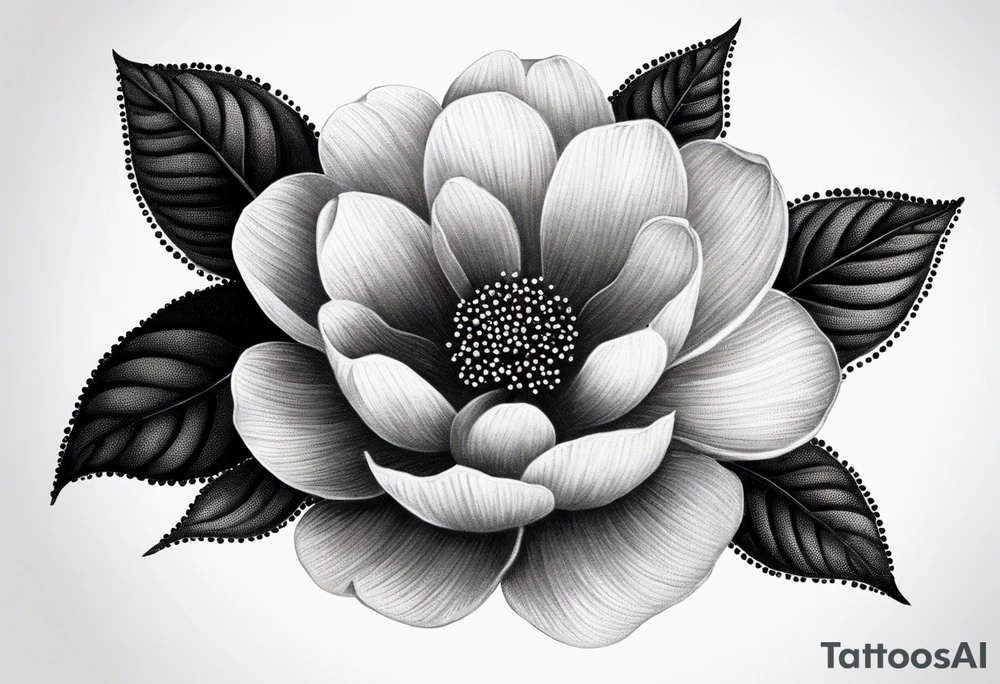 simple flower tattoo idea