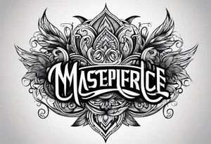 MALIN lettering tattoo idea