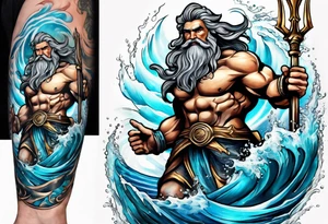 Poseidon, water, war, February tattoo idea