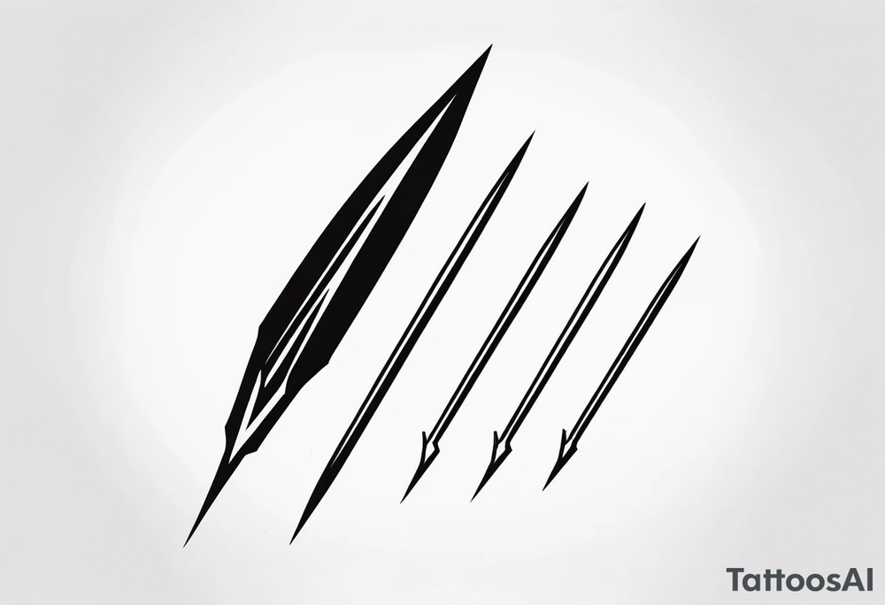 Ancient spartan spear symbol tattoo tattoo idea