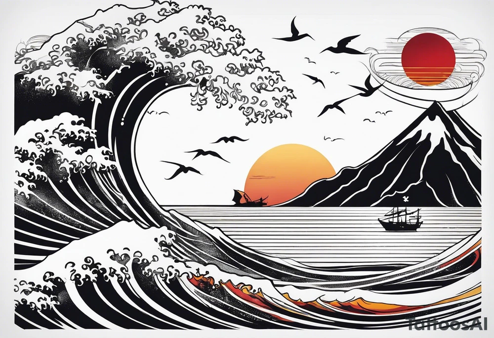 Spiaggia capo verde con coordinate tattoo idea