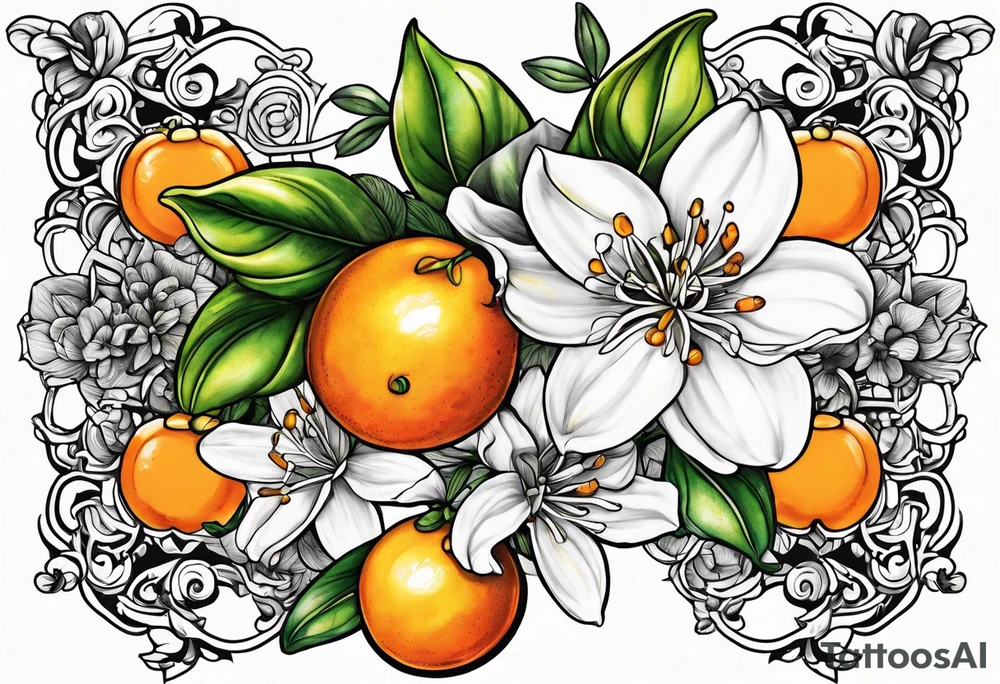 Azaleas and kumquats for sternum. tattoo idea