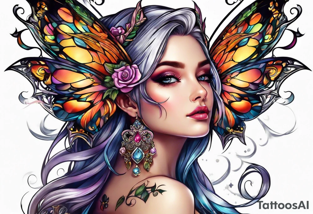 fairy godesss tattoo idea