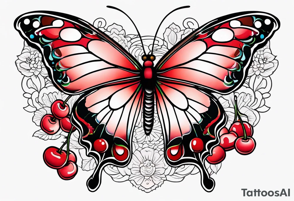 butter fly
cherry tattoo idea