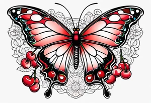 butter fly
cherry tattoo idea