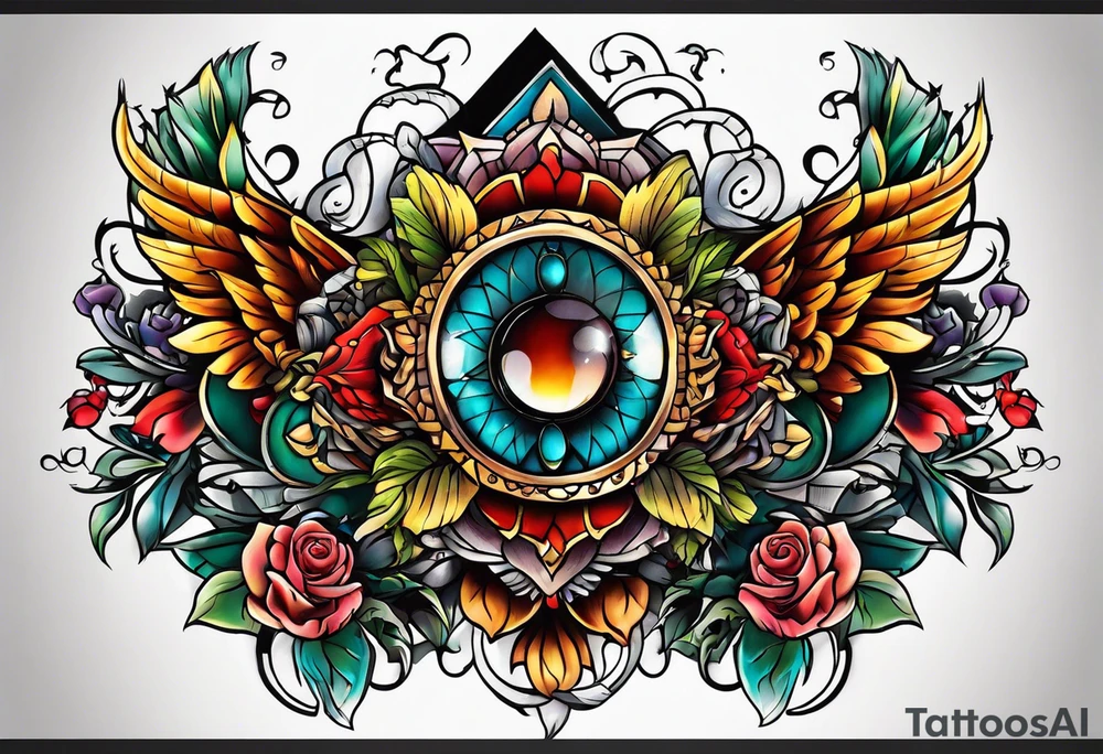 Above no one below no one tattoo idea