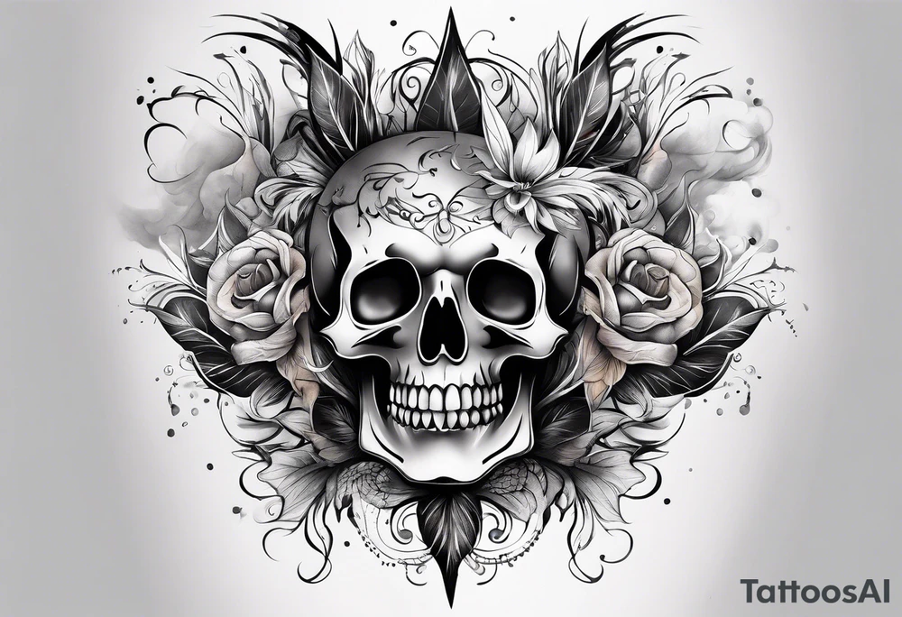 smoke pattern tattoo idea