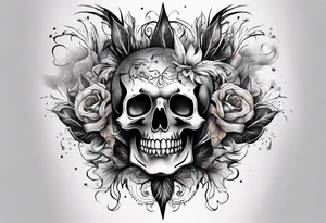 smoke pattern tattoo idea