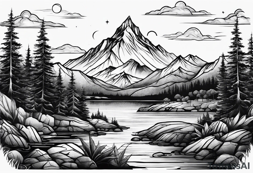Small
Black
Mountain tattoo idea