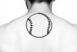 Softball with slippers on it tattoo idea