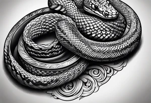 Rifle Bullets forming a snake tattoo idea