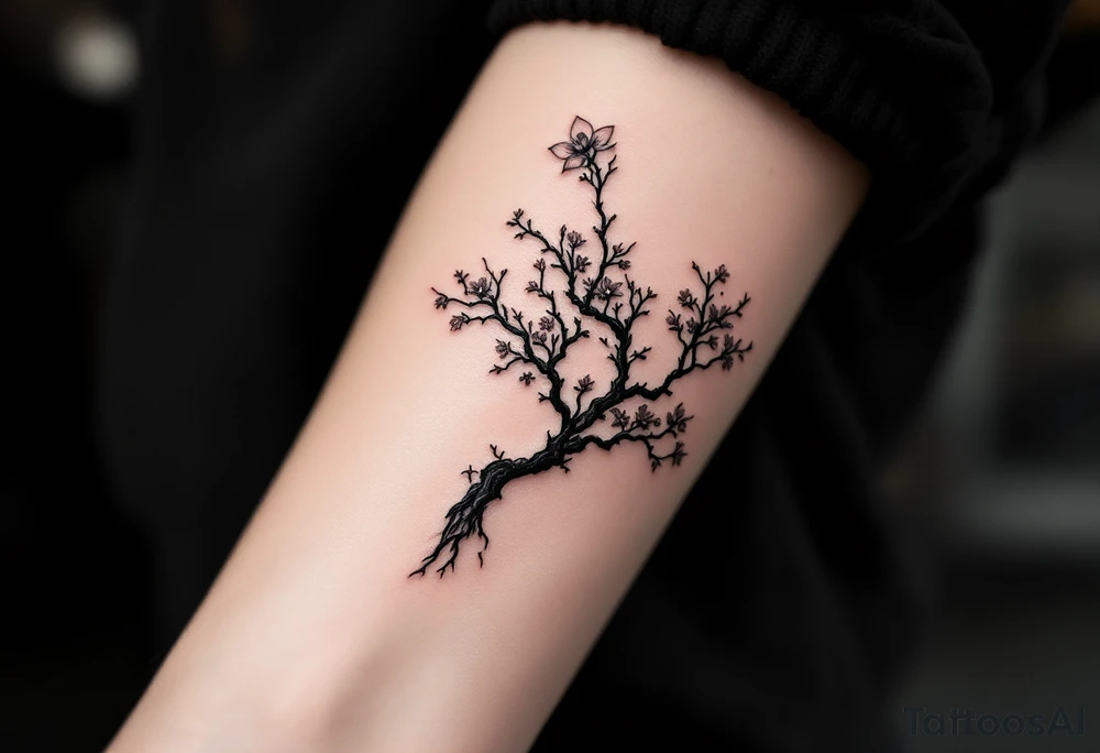 sakura tree tattoo idea