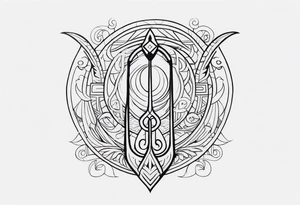Polynesian hook tattoo tattoo idea