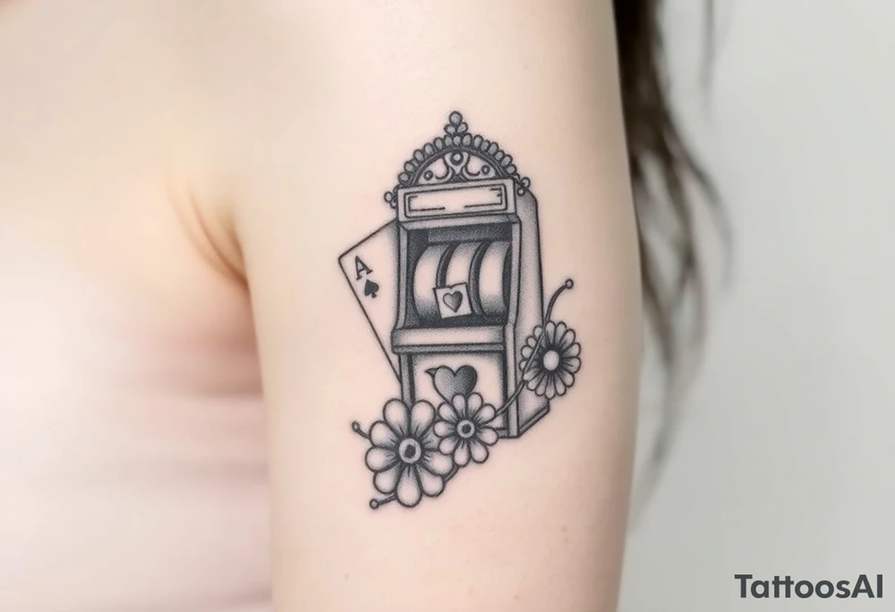 Slot machine and poker tattoo idea