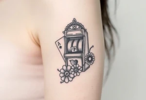 Slot machine and poker tattoo idea