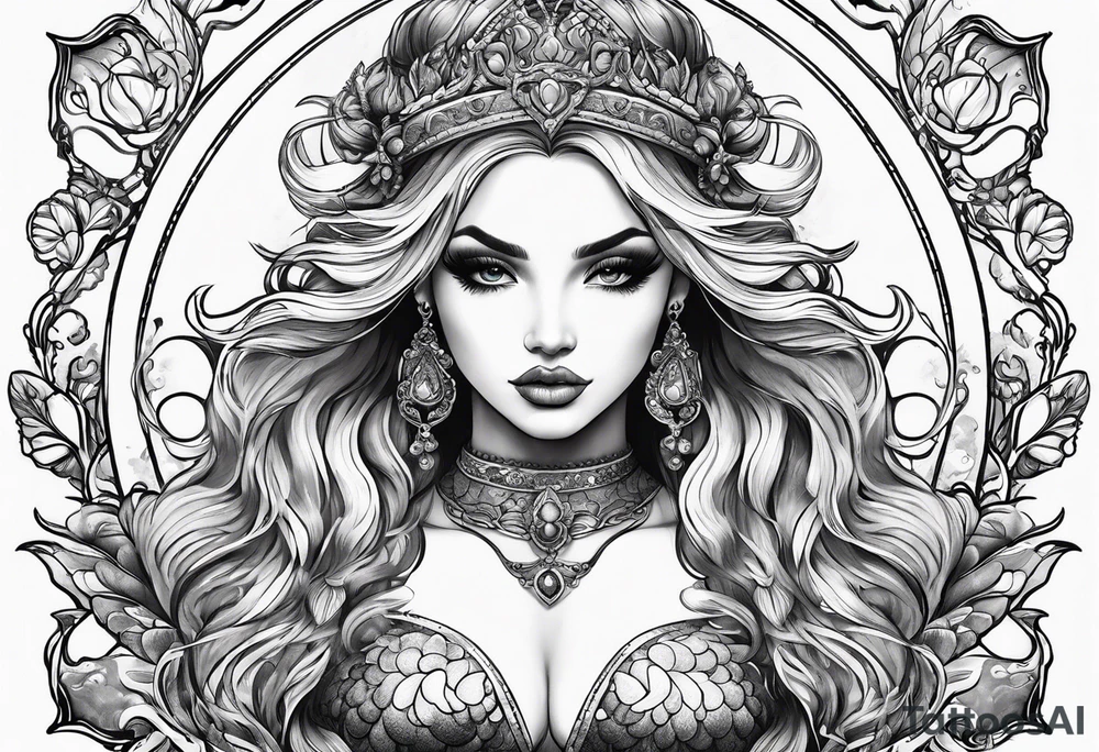Mermaid tattoo idea