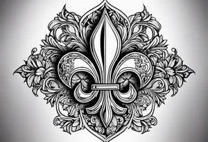 fleur de lis tattoo idea