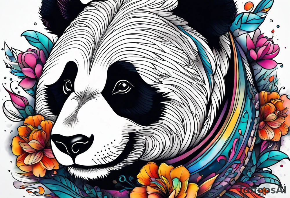 Panda tattoo idea