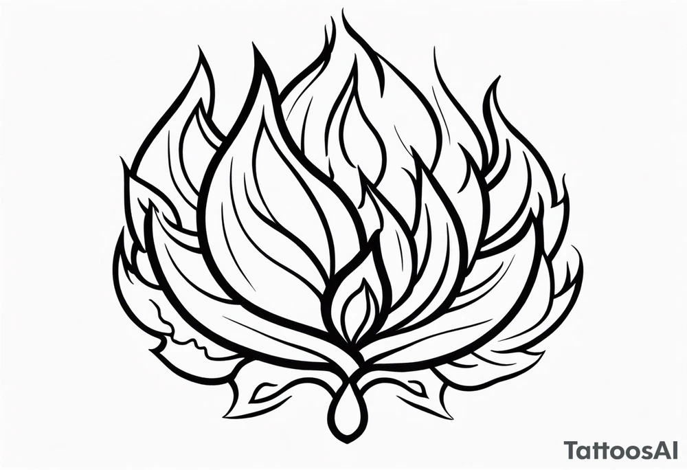 Fire tattoo idea