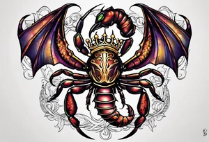 Money Scorpio king tattoo idea