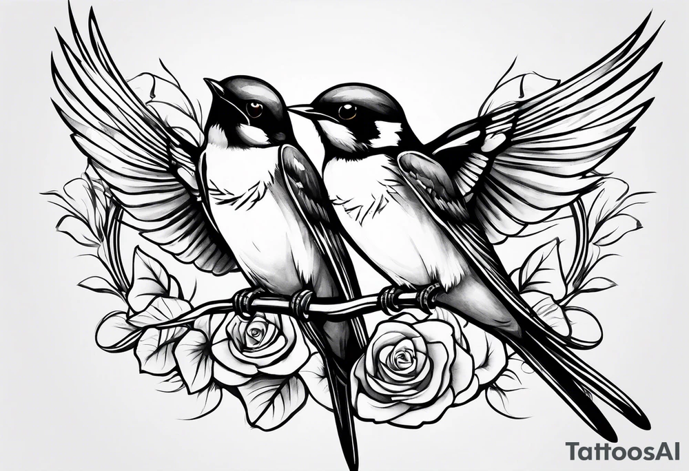 Swallows tattoo idea