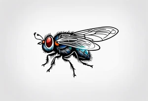 fly tattoo idea