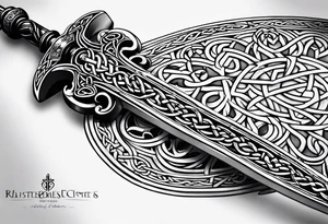 Celtic sword tattoo idea