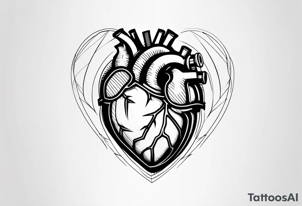 Mechanical Heart tattoo idea