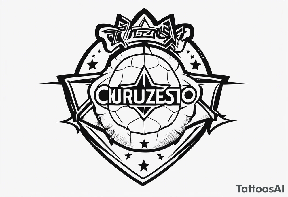 cruzeiro esporte clube, raposa com cinco estrelas tattoo idea