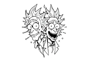 rick et morty tattoo idea