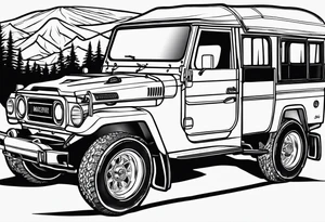Horseshoe, landcruiser tattoo idea