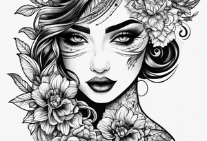 Shadows being sewn together tattoo idea