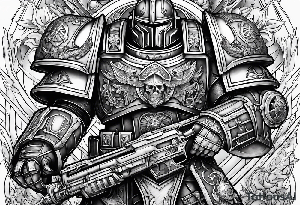 Warhammer 40k ultramarine tattoo idea