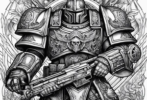 Warhammer 40k ultramarine tattoo idea