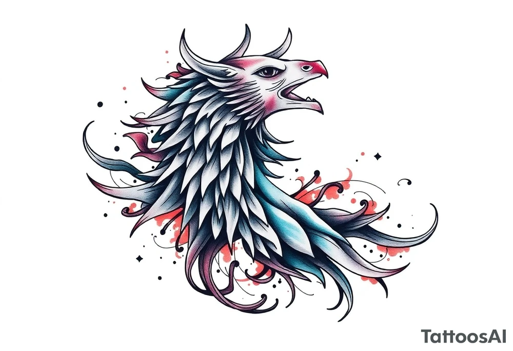 A tatuagem deve expressar força, liberdade e conexão com a multiplicidade da vida, incorporando elementos abstratos e fluidos, com linhas que sugiram movimento e transformação contínua. Evite clichês e busque um design original e significativo. Utilize técnicas de miimalismo, pontilhismo e aquarela. tattoo idea