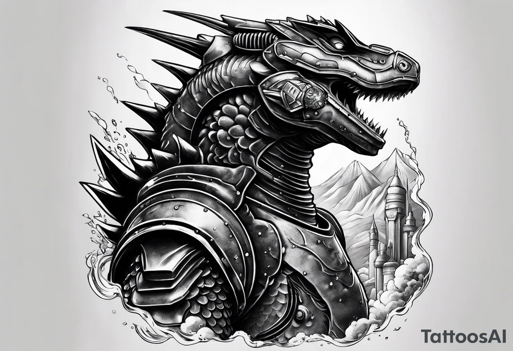 Mechagodzilla tattoo idea