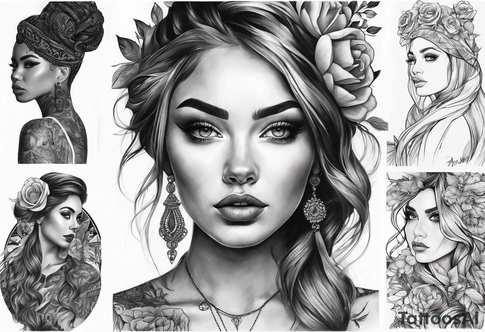 Акула красные линии tattoo idea