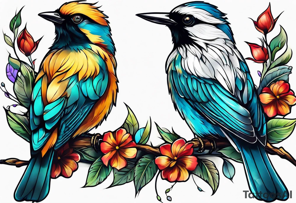 Birds tattoo idea