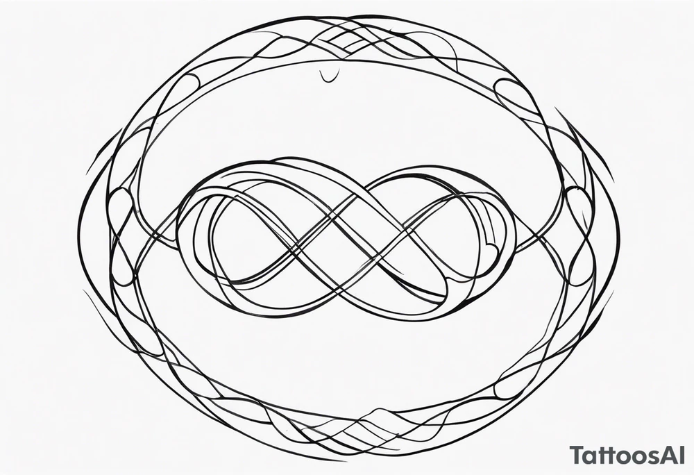 Infinite love tattoo idea
