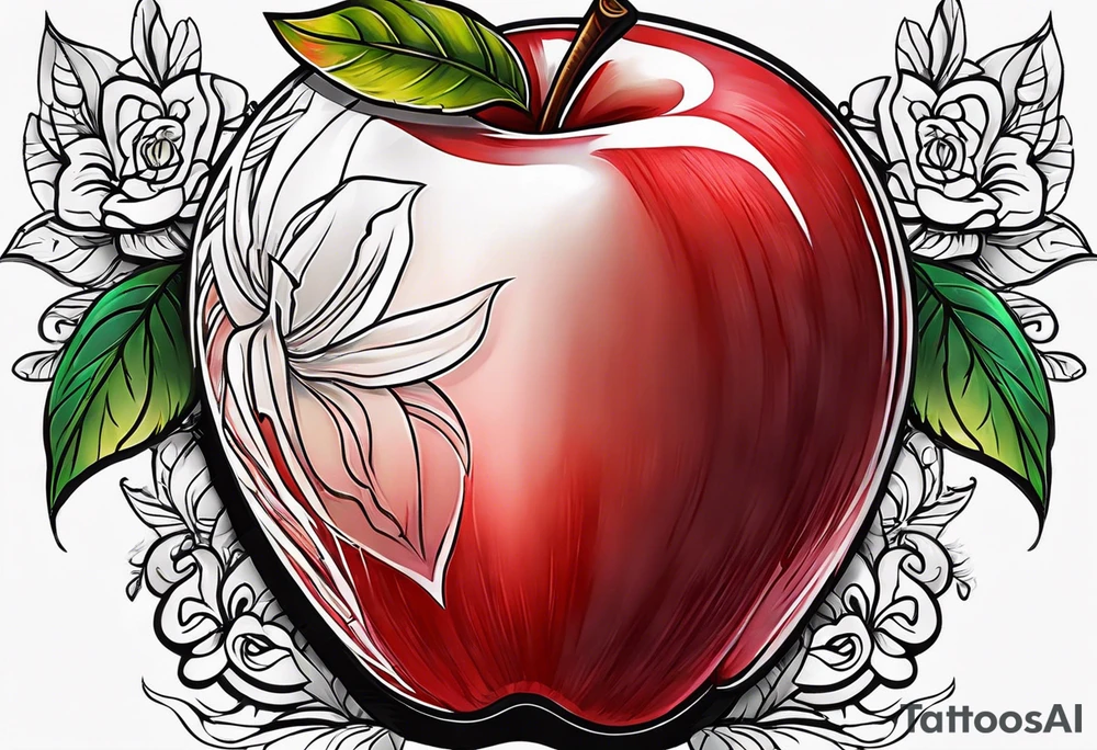 Red Apple tattoo idea