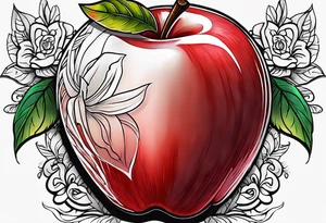Red Apple tattoo idea