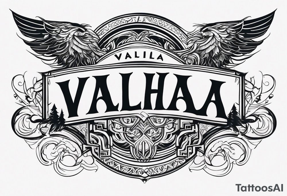 Valhalla mist tattoo idea